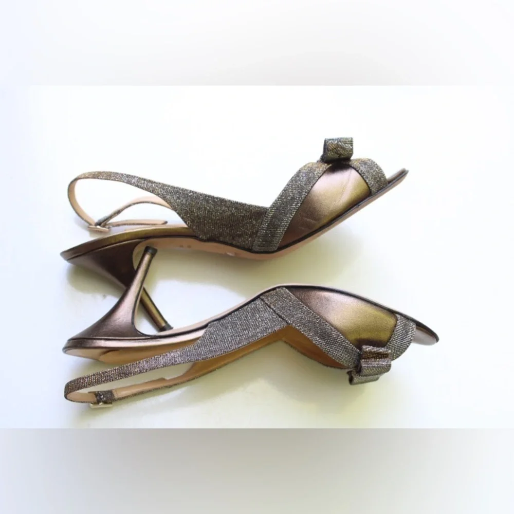 Kate Spade sling back bow pumps